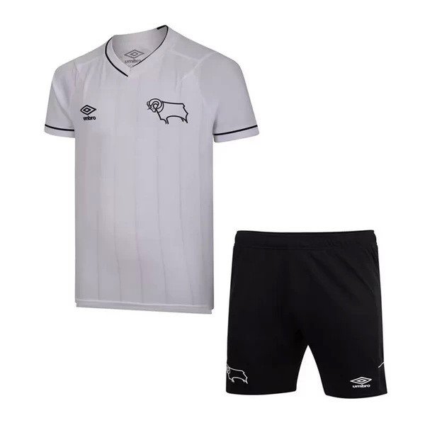 Camiseta Derby County Primera Equipación Niños 2020-2021 Blanco